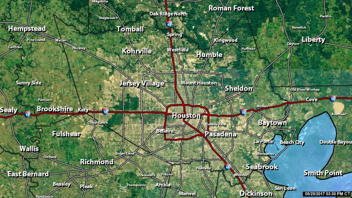 radar-kort Houston